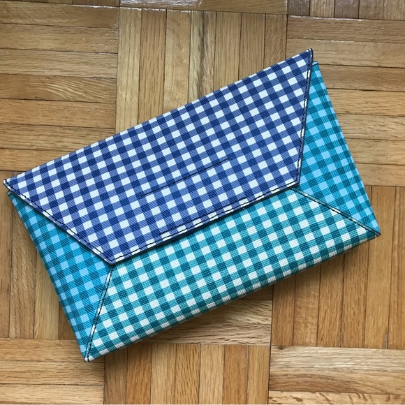 J. Crew Gingham Print Clutch - Picture 3 of 16